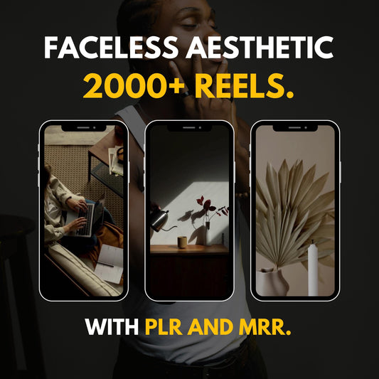 2000+ Faceless Aesthetic Reels Plr Mrr, IG Reels, Faceless Instagram Videos, Aesthetic Videos, Tiktok Reels, Mrr Digital Products