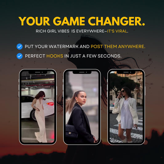 500 Rich Luxury Women Reels PLR MRR, IG Reels, Faceless Reels, Reels Bundle, Faceless Videos, Tiktok Reels, Instagram Faceless Reels Mrr Plr