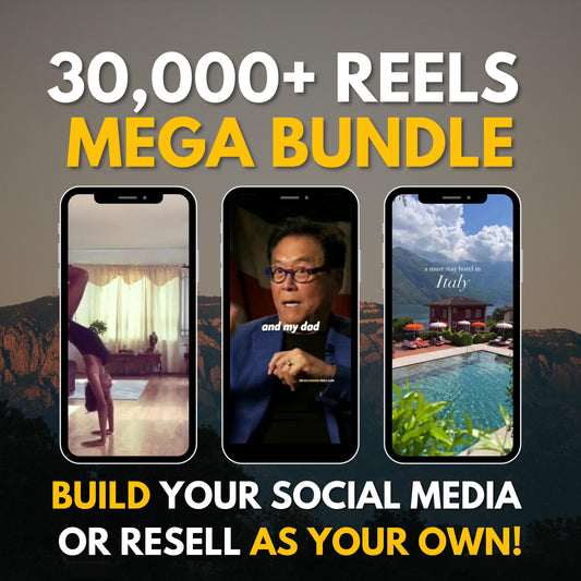 30000 Reels Bundle Plr Mrr, IG reels, Mrr Digital products, Faceless Reels, Gym Reels, Melanin Reels, Mens Faceless Reels, Faceless Videos