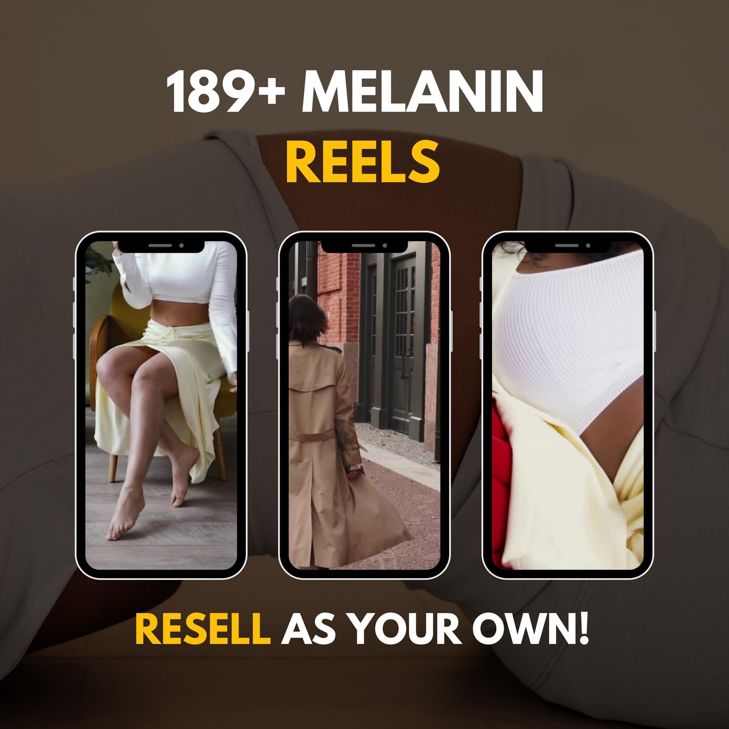 189+ Melanin Faceless Reels with PLR & MRR, Trending Reels, Plr Videos, Mrr Content, Black Content, Aesthetic Reels, Viral Reels, Shorts