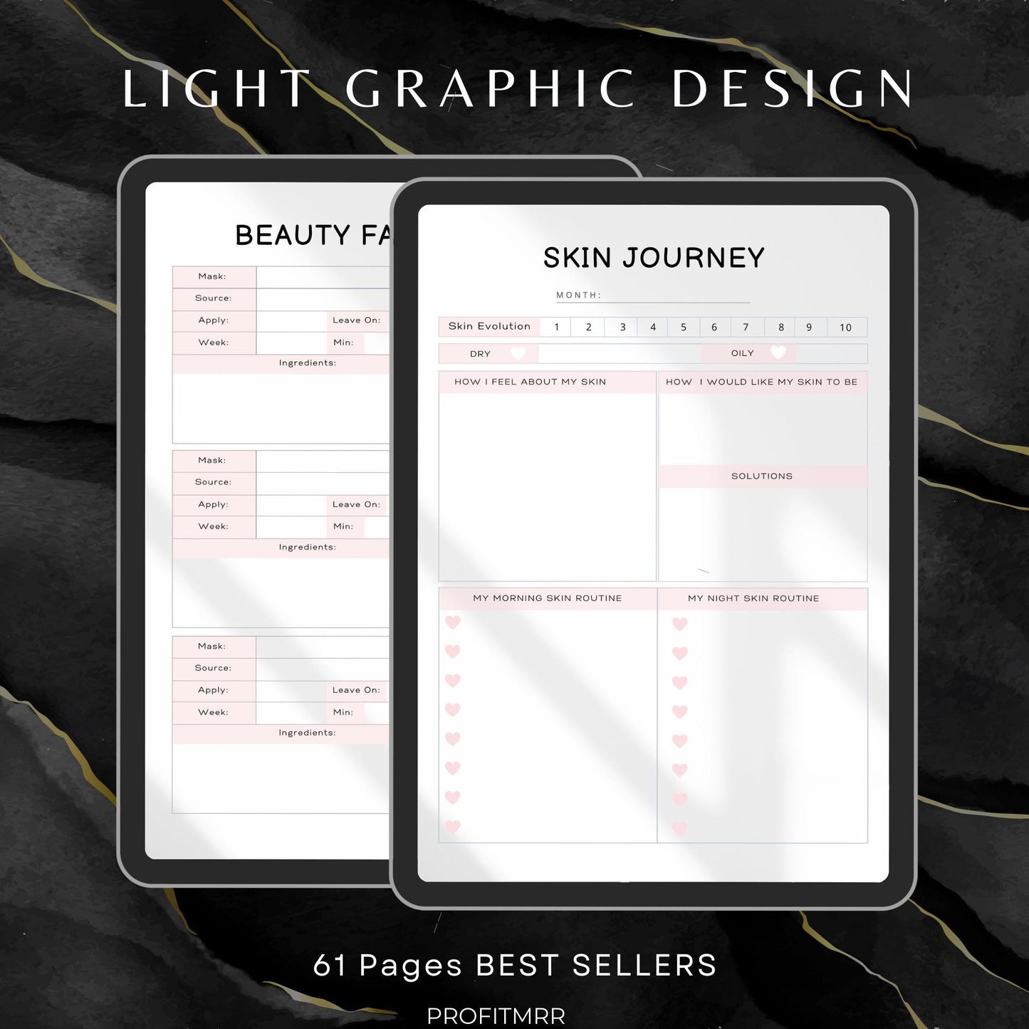 Premium Self Care Planner with PLR & MRR, Canva Templates, Self Care Journal, Habit Tracker, Daily Gratitude, Digital Planners