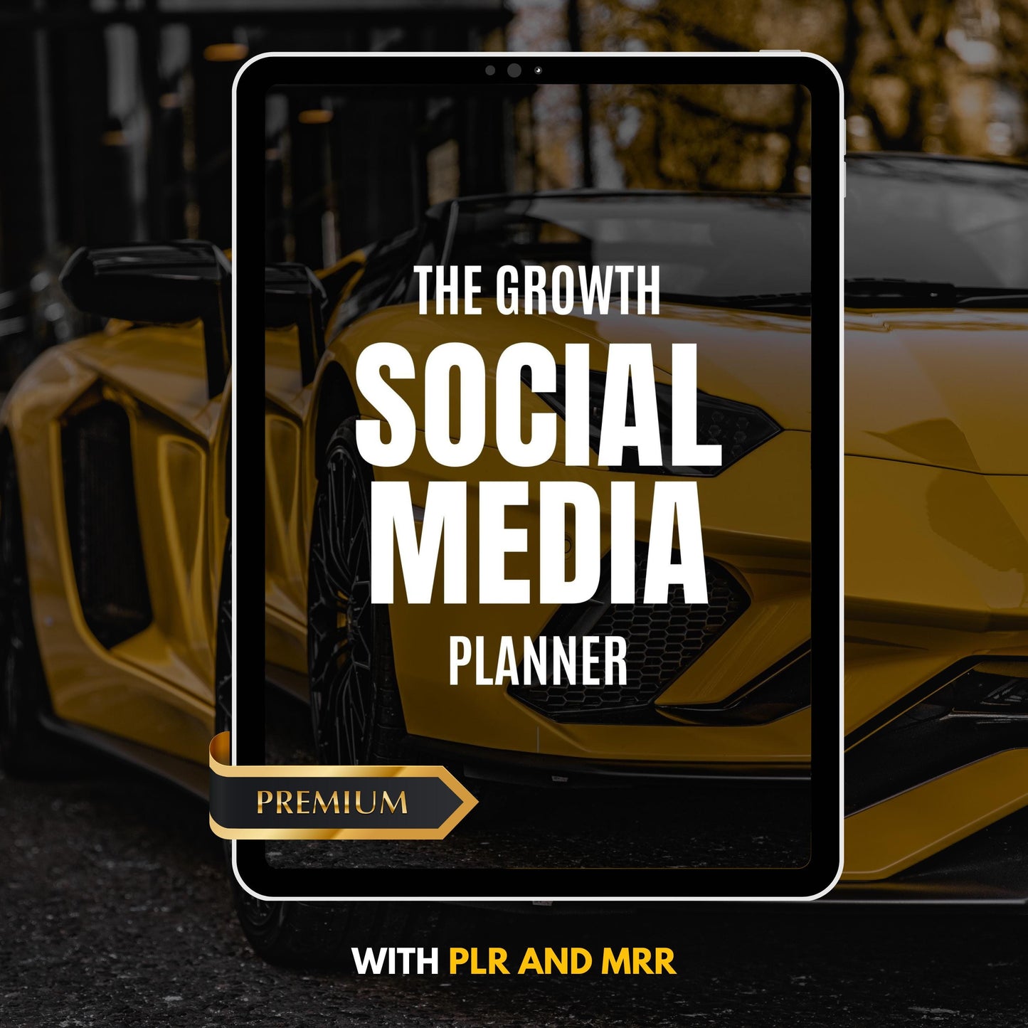 Growth Social Media Planner PLR MRR Digital Content Planner Social Media Strategy eBook Posting Calendar Engagement Tracker Marketing eBook
