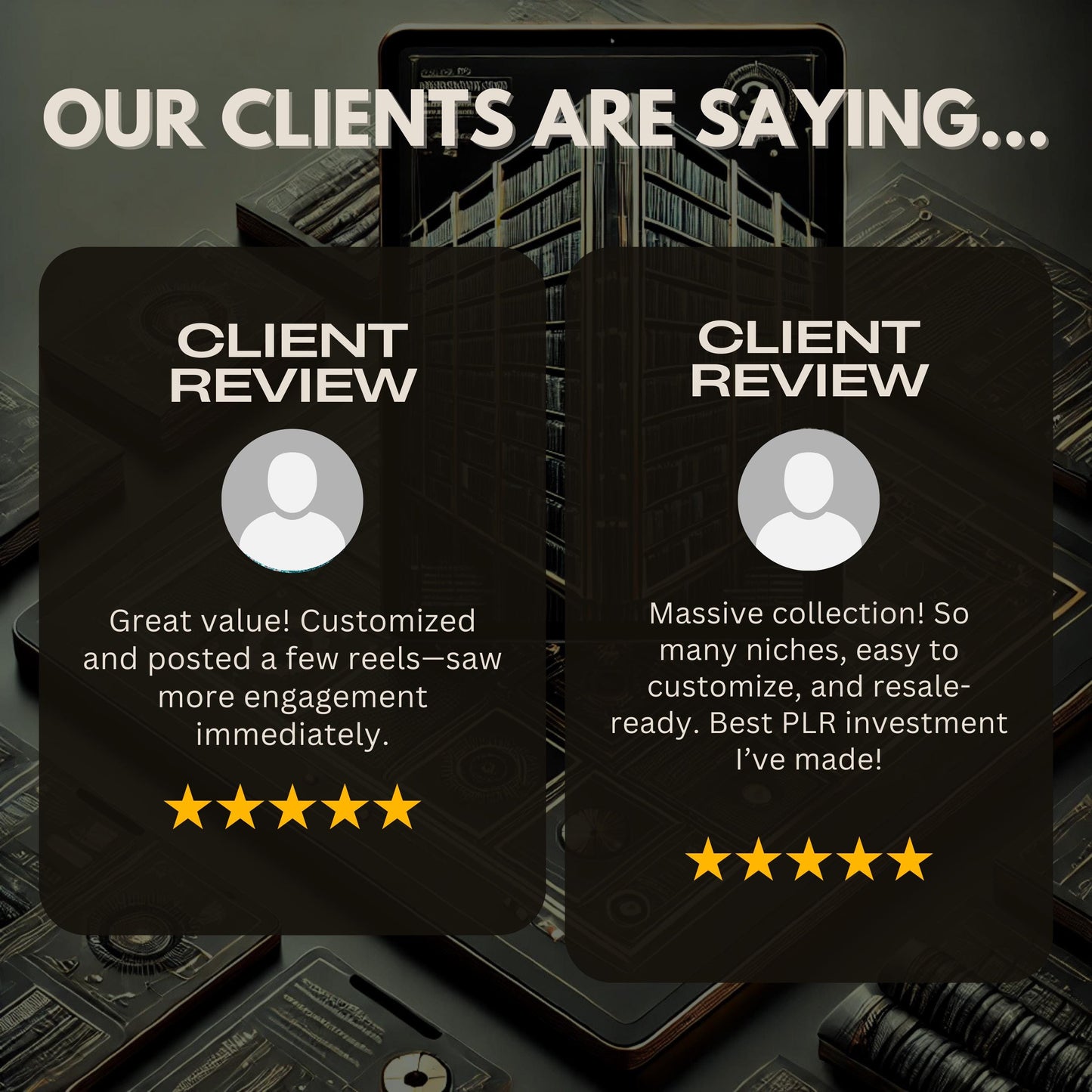 100K+ Faceless Reels PLR MRR: Luxury, Fitness, & Motivation Templates (Digital Download)