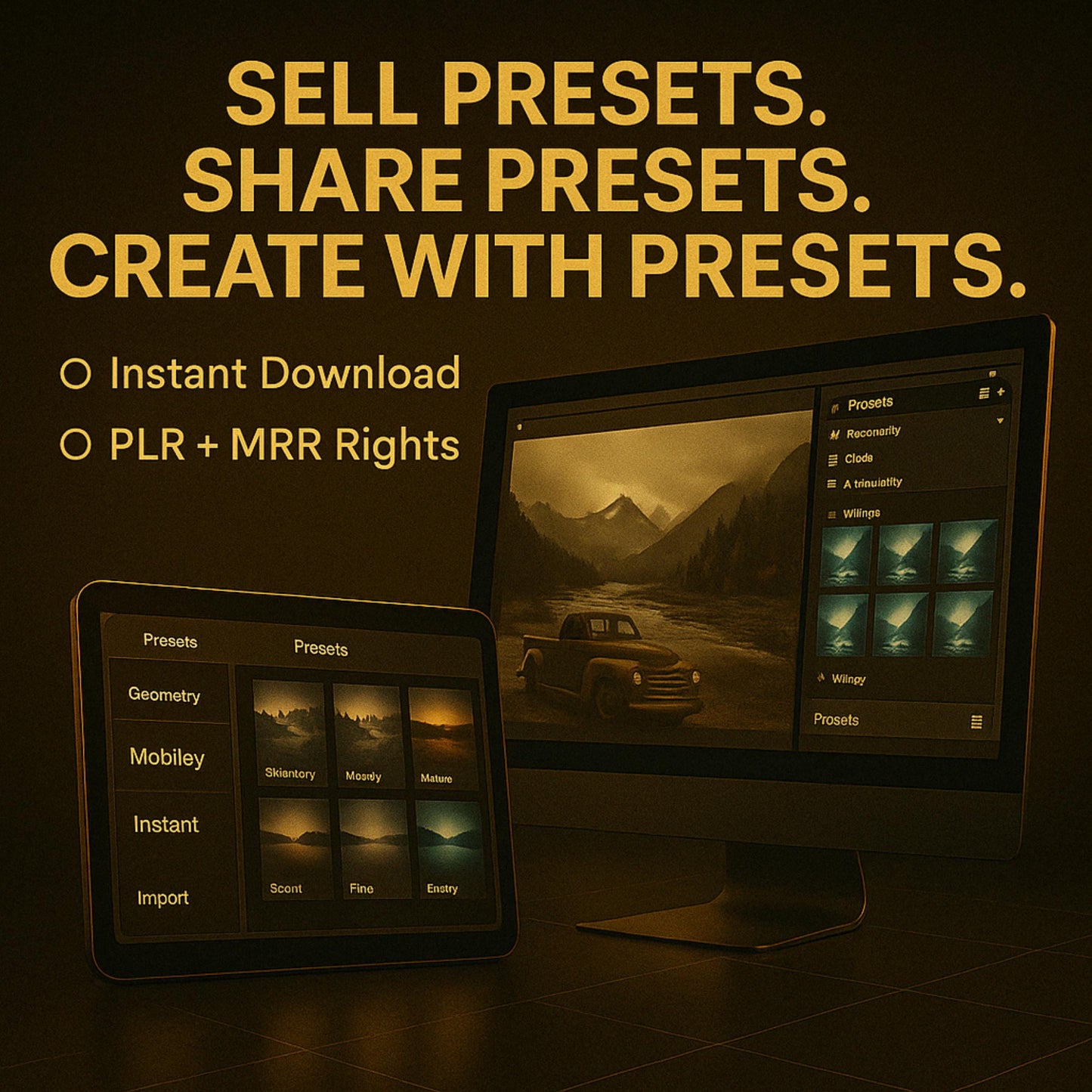 825 Retro Vintage Lightroom Presets Bundle PLR MRR lr presets film lightroom presets vsco, Photographers Kit, Photographers Tools Plr
