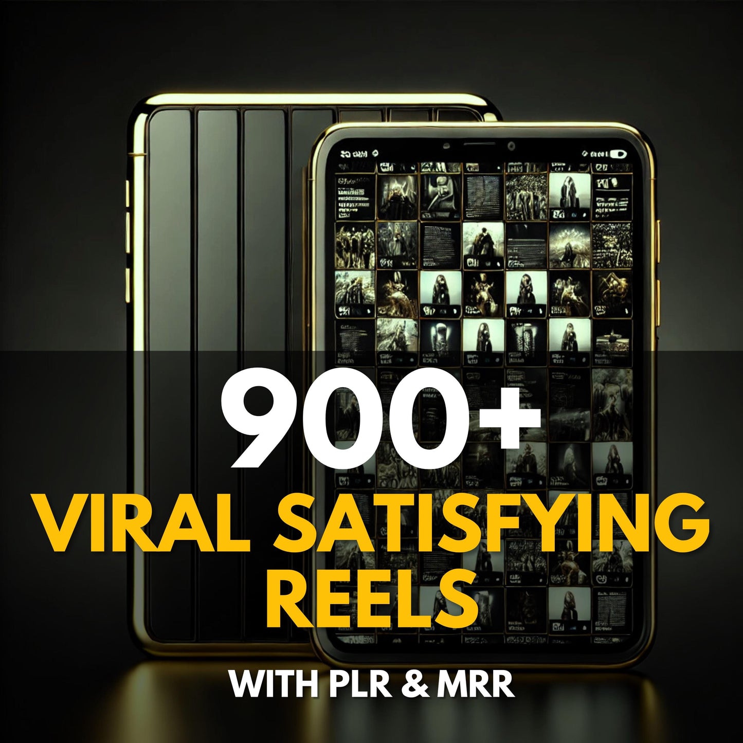 900+ Viral Satisfying Reels PLR MRR | Faceless Video Content for TikTok, Instagram & YouTube | Editable Social Media Templates Pack