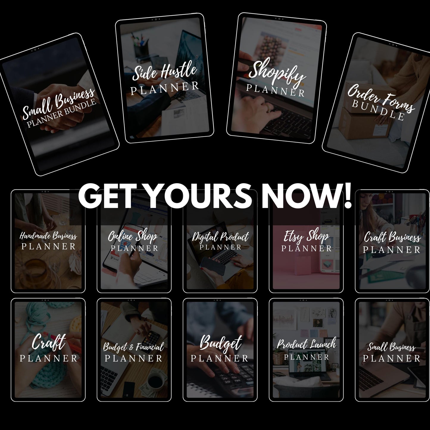 Small Business Planner Bundle: PLR Canva Templates (Digital Download)