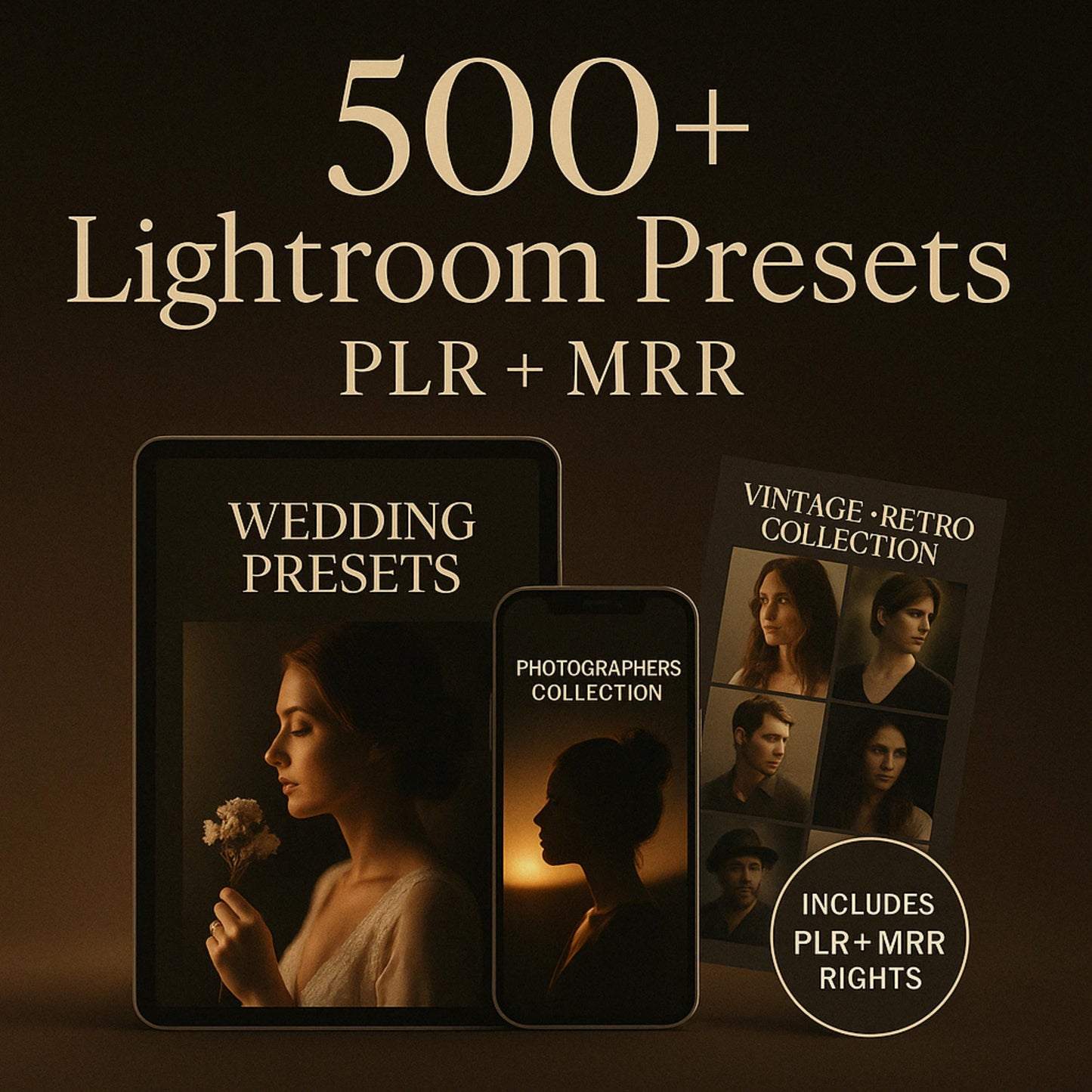 500 Adobe Lightroom Presets Bundle PLR MRR Wedding lr presets film lightroom presets vsco vintage retro Boho Presets, Presets Photographers