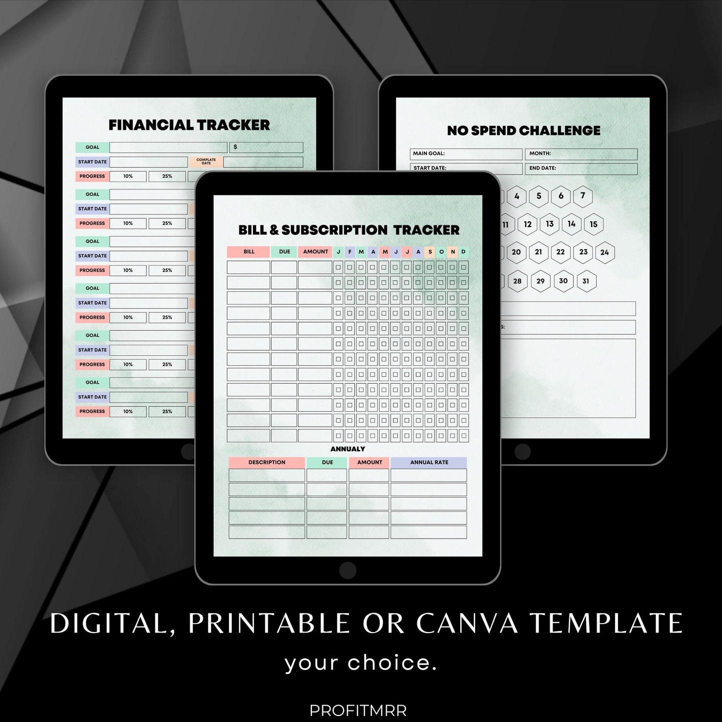 Rainbow Budget Planner PLR & MRR, Plr Canva Templates, Budget Trackers Plr, Plr Planners, Habit Tracker, Financial Planner,Bill Subscription