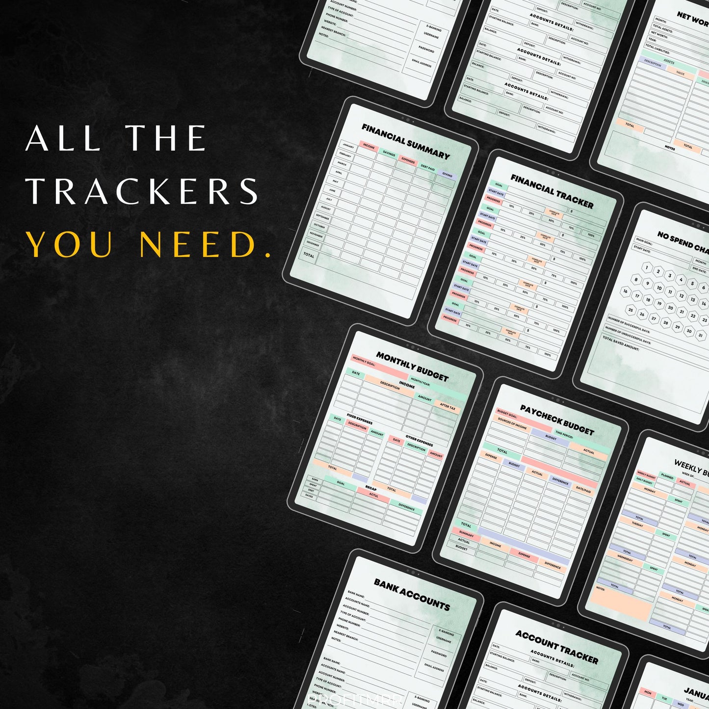 Rainbow Budget Planner PLR & MRR, Plr Canva Templates, Budget Trackers Plr, Plr Planners, Habit Tracker, Financial Planner,Bill Subscription