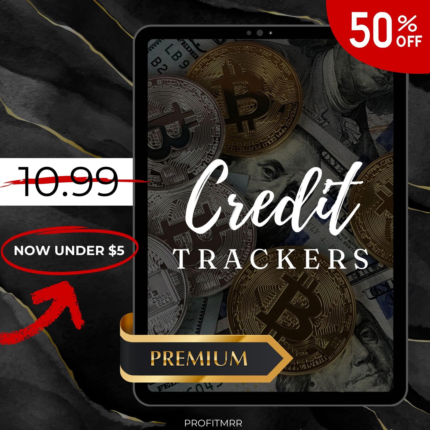 Credit Trackers PLR MRR, Financial Planner, Accounts Tracker, Plr Planners, Finance Log, Money Tracker Templates, Business Finance Planner