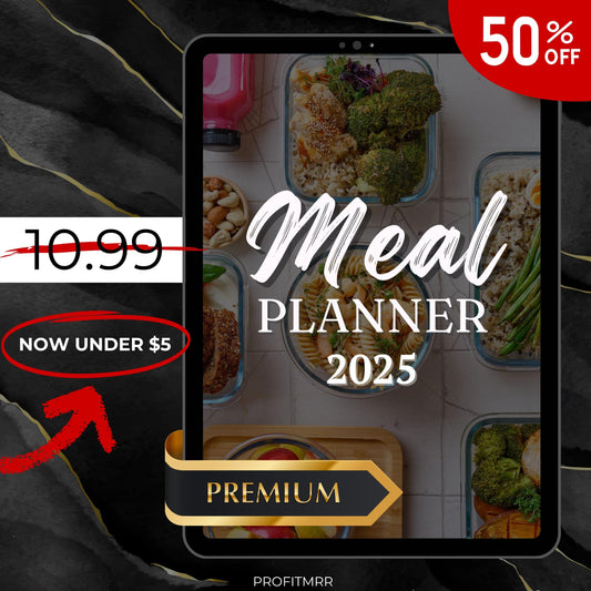 2025 Premium Meal Planner PLR & MRR, Plr Canva Templates,Fitness Journal,Gym  Planner,Workout Planner,Diet Planner,Habit Tracker,Plr Planner