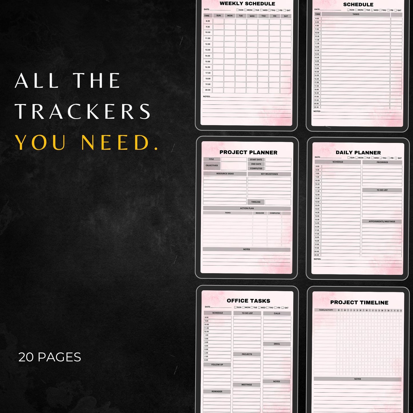 Office Tasks Planner PLR MRR, Plr Canva Templates, Plr Planners, Plr Products Bundle, Plr Bundle Collection, Digital Printable Planners Plr