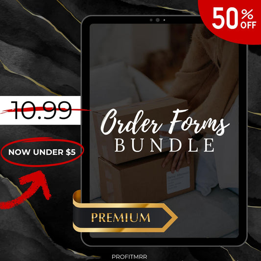 Order Forms Bundle PLR MRR, Plr Canva Templates, Plr Planners, Plr Products Bundle, Plr Bundle Collection, Digital Printable Planners Plr