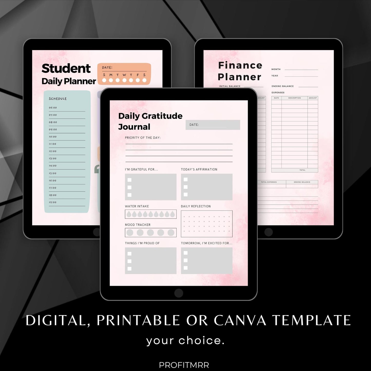 115 Canva Templates PLR & MRR, Canva Templates, Daily Planner, Gratitude Journal, Plr Planners, Weekly Planner, Finance Budget Planner Plr
