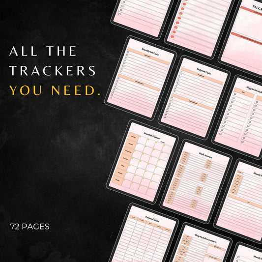 2025 Boss Girl Planner Canva Template: PLR & MRR Digital Journal