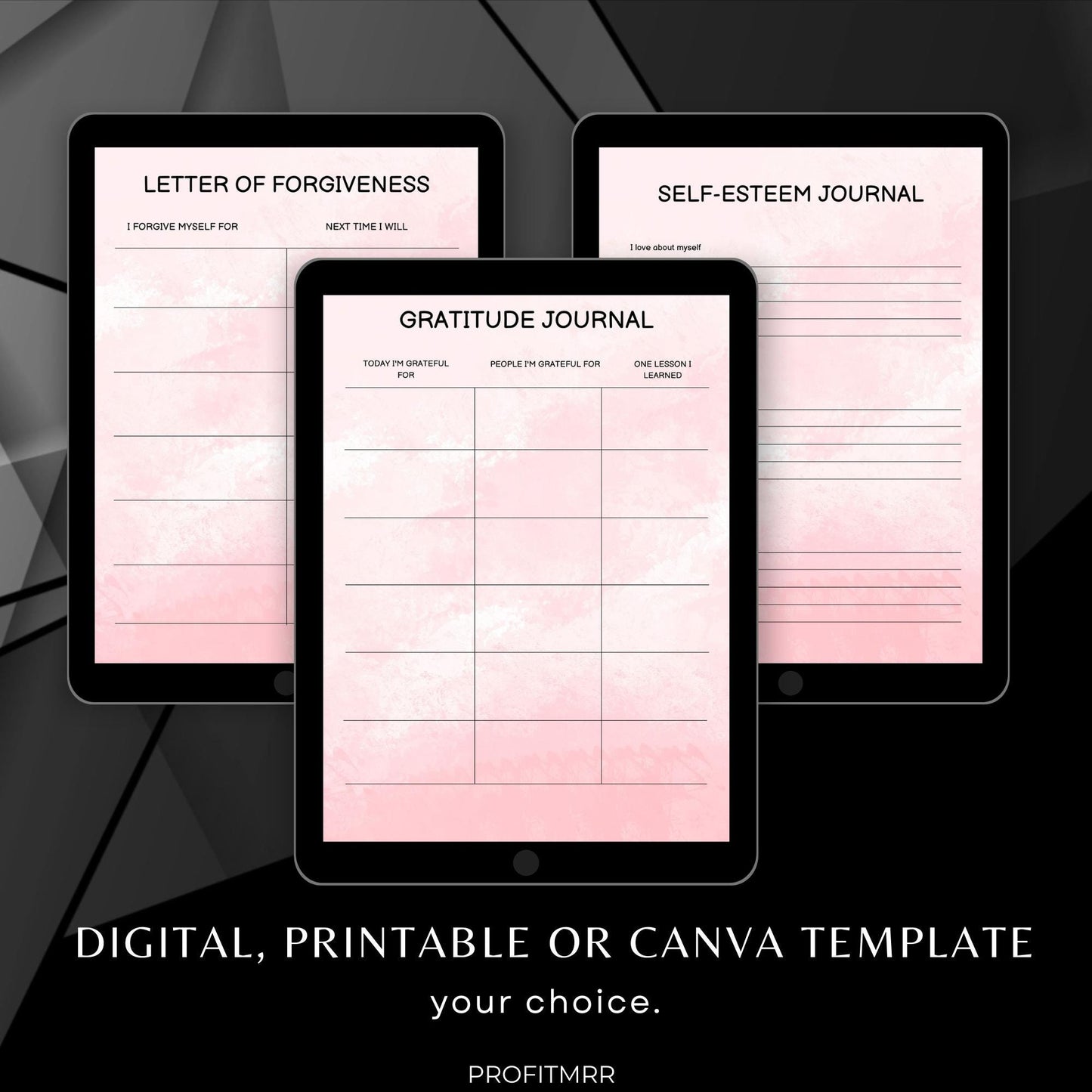 Self Love Planner PLR & MRR, Plr Canva Templates, Plr Planners, Plr Products Bundle, Plr Bundle Collection, Digital Printable Planners Plr