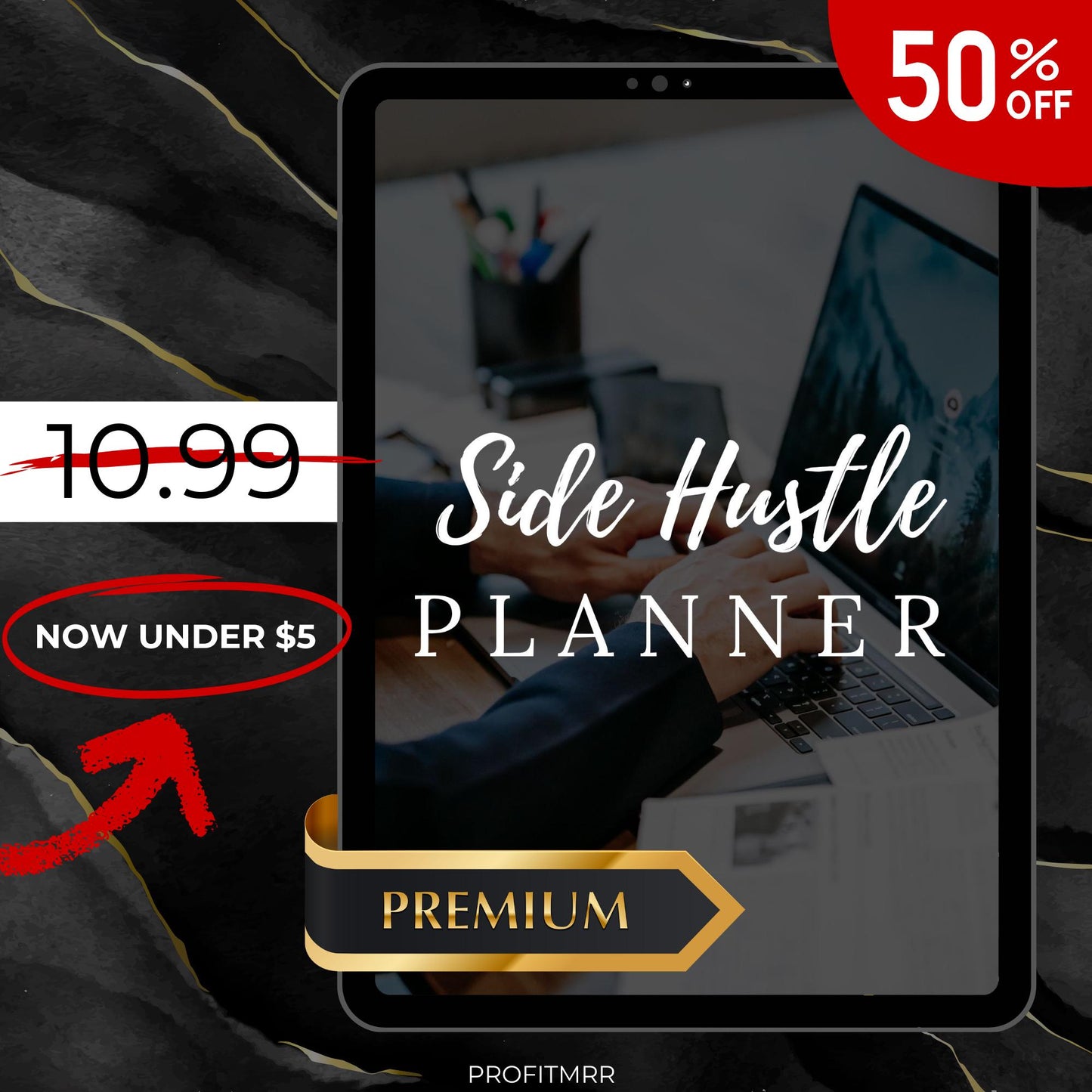 Side Hustle Planner PLR & MRR, Plr Canva Templates, Plr Planners, Plr Products Bundle, Plr Bundle Collection, Digital Printable Planners Plr