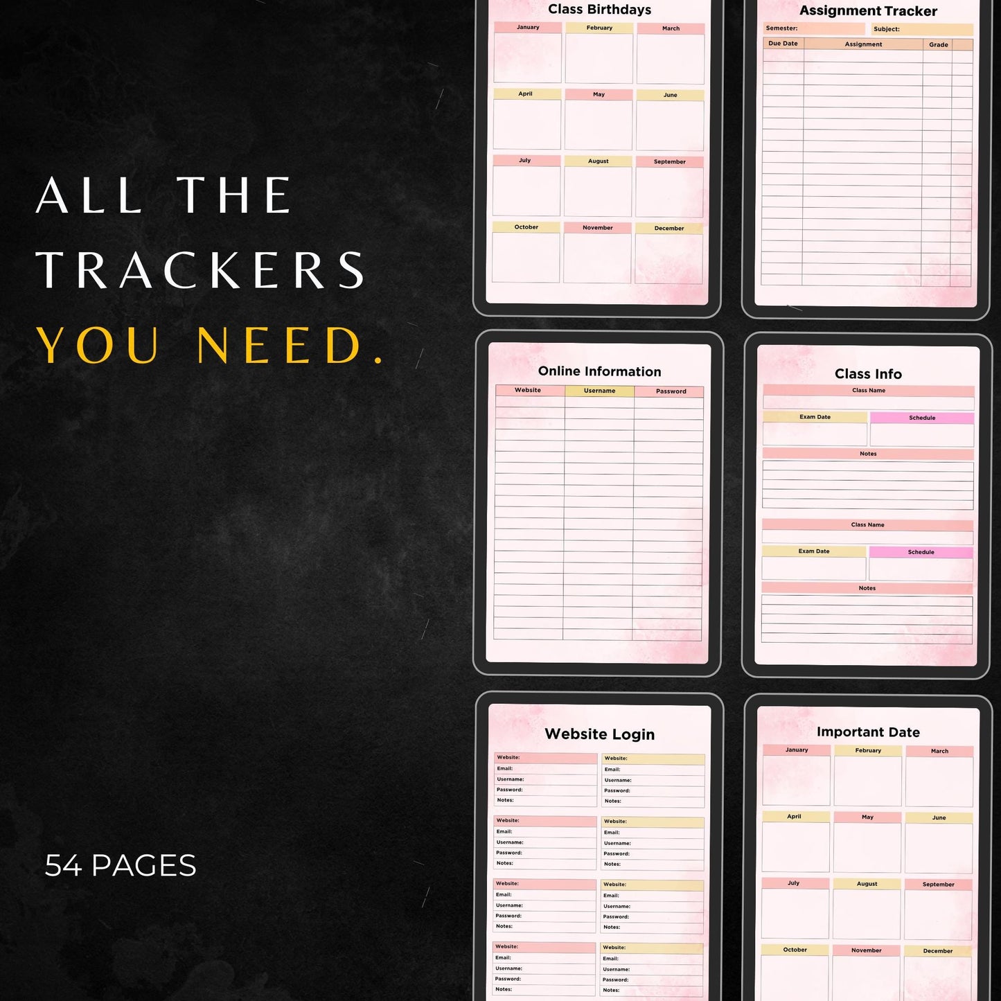 Premium Student Planner PLR & MRR, Plr Canva Templates, Plr Planners, Plr Products Bundle, Plr Bundle Collection, Digital Printable Planners