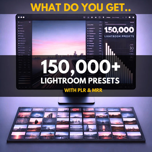 Photography Growth Pack 2025 PLR MRR | Lightroom Presets, Photoshop Brushes & Actions | Digital Editing Bundle