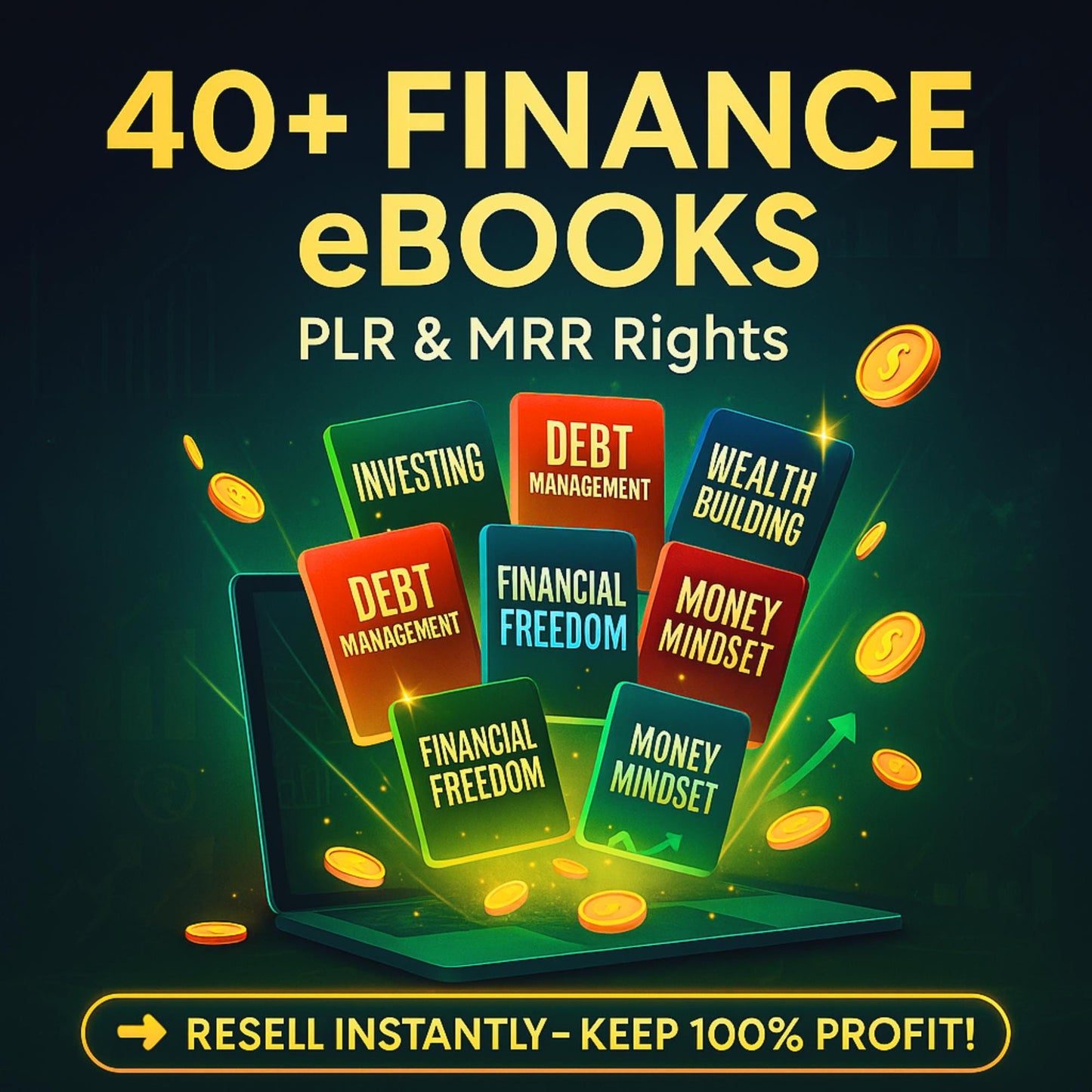40+ Finance eBooks Bundle | Money Management, Budgeting, Investing & Wealth Guides | PLR MRR Resell Rights Plr eBooks Plr Products bundle