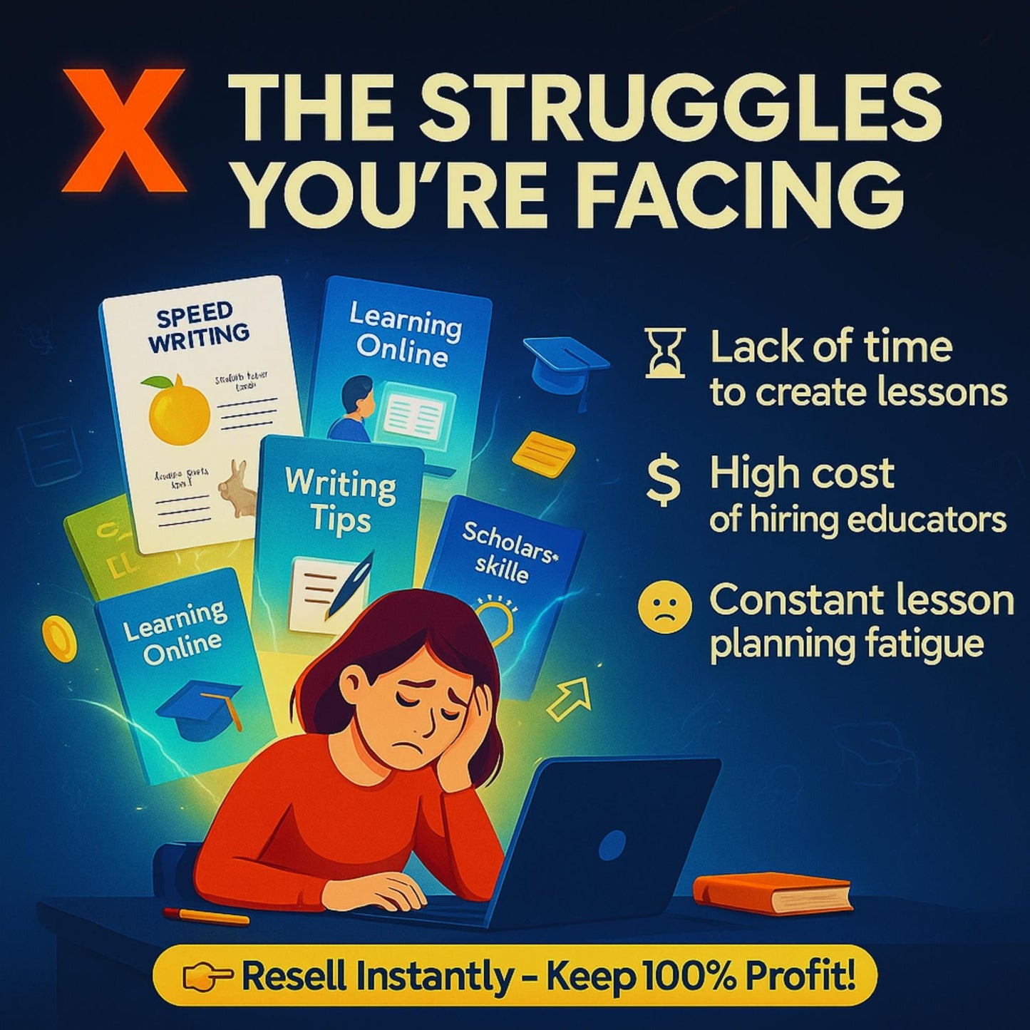 40+ Education eBooks Bundle | Digital Learning & Self-Improvement Guides | PLR MRR Resell Rights | Study, Career Success, Plr Ebooks Bundle