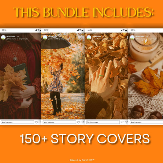 PLR MRR 600 Fall Autumn Social Media Templates Bundle | Canva Editable Posts, Instagram Facebook Templates ,Resell Rights, Content Templates