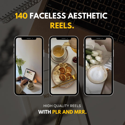 140 Faceless Aesthetic Reels Plr Mrr, IG Reels, Faceless Instagram Videos, High Quality Aesthetic Videos, Tiktok Reels, Mrr Digital Products