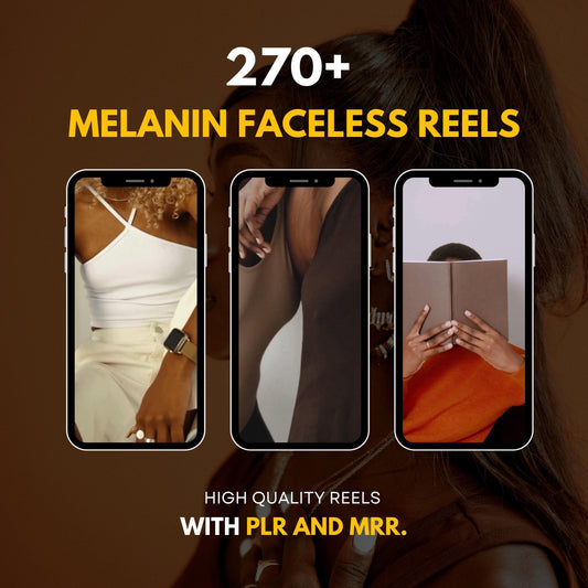 270+ Melanin Faceless Reels with PLR & MRR, Trending Reels, Plr Videos, Mrr Content, Black Content, Aesthetic Reels, Viral Reels, Shorts