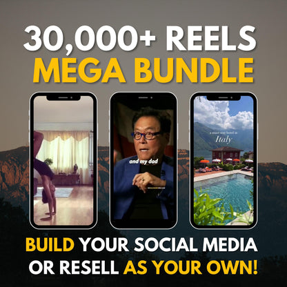 30000 Reels Bundle Plr Mrr, IG reels, Mrr Digital products, Faceless Reels, Gym Reels, Melanin Reels, Mens Faceless Reels, Faceless Videos