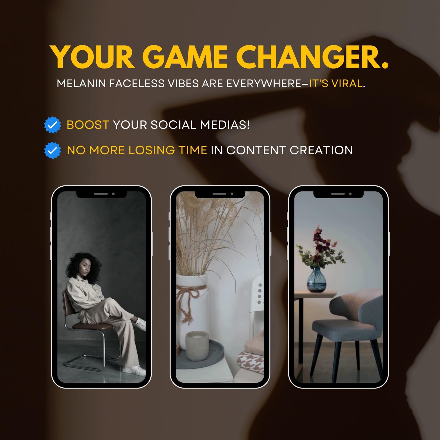 340+ Melanin Faceless Reels with PLR & MRR, Trending Reels, Plr Videos, Mrr Content, Black Content, Aesthetic Reels, Viral Reels, Shorts