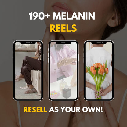 190+ Melanin Faceless Reels with PLR & MRR, Trending Reels, Plr Videos, Mrr Content, Black Content, Aesthetic Reels, Viral Reels, Shorts