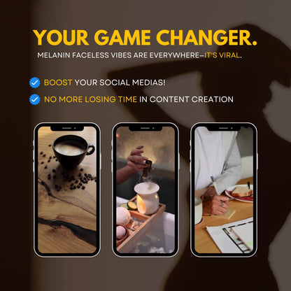 90+ Melanin Faceless Reels with PLR & MRR, Trending Reels, Plr Videos, Mrr Content, Black Content, Aesthetic Reels, Viral Reels, Shorts