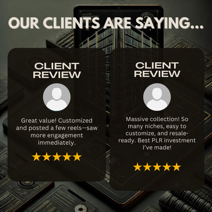 100,000 Faceless Reels PLR MRR | Editable Instagram Templates for Luxury, Rich Girl, Melanin, Fitness & Motivation Viral Content