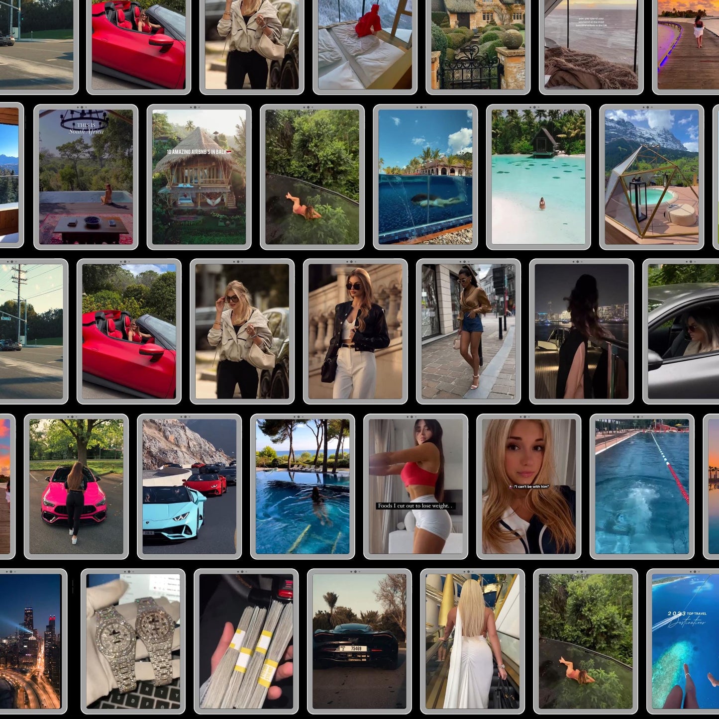 13,000+ Luxury Lifestyle Reels: PLR & MRR Content (Instant Download
