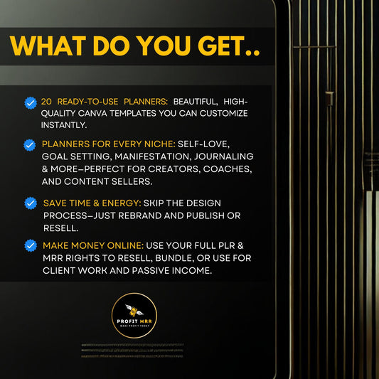 20 Personal Development Planners PLR & MRR, Self Love Well Being, Goal Setting, Journal,  Canva Templates, PLR Digital Planners, Trackers,