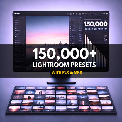 150,000 Adobe Lightroom Presets Bundle PLR MRR lr presets boudoir presets film lightroom presets vsco Gym Sports Wedding Boho Presets
