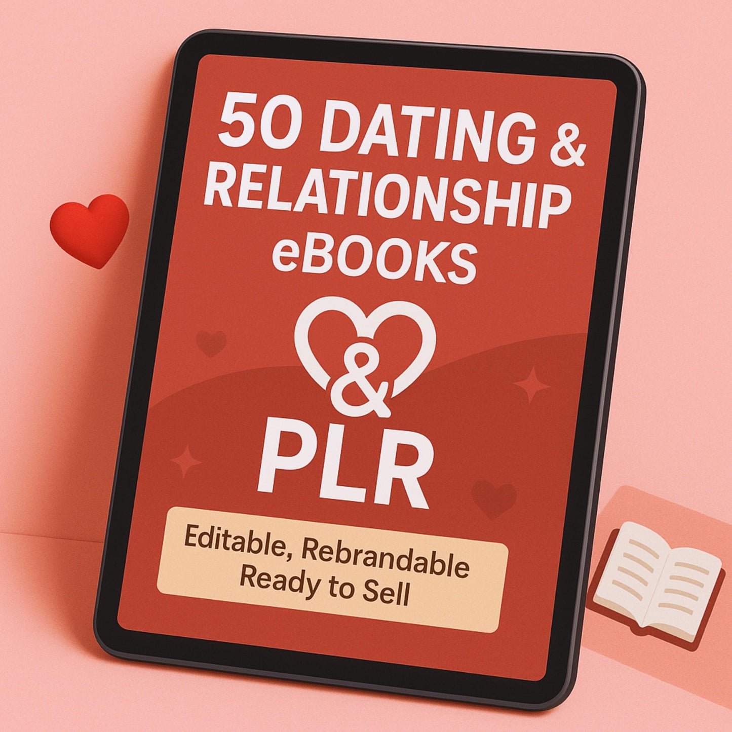 50 Dating Mastery eBooks PLR & MRR, Dating eBooks Relationship Guides, Self-Love Dating Success, Passive Income Selling eBooks Dating guide