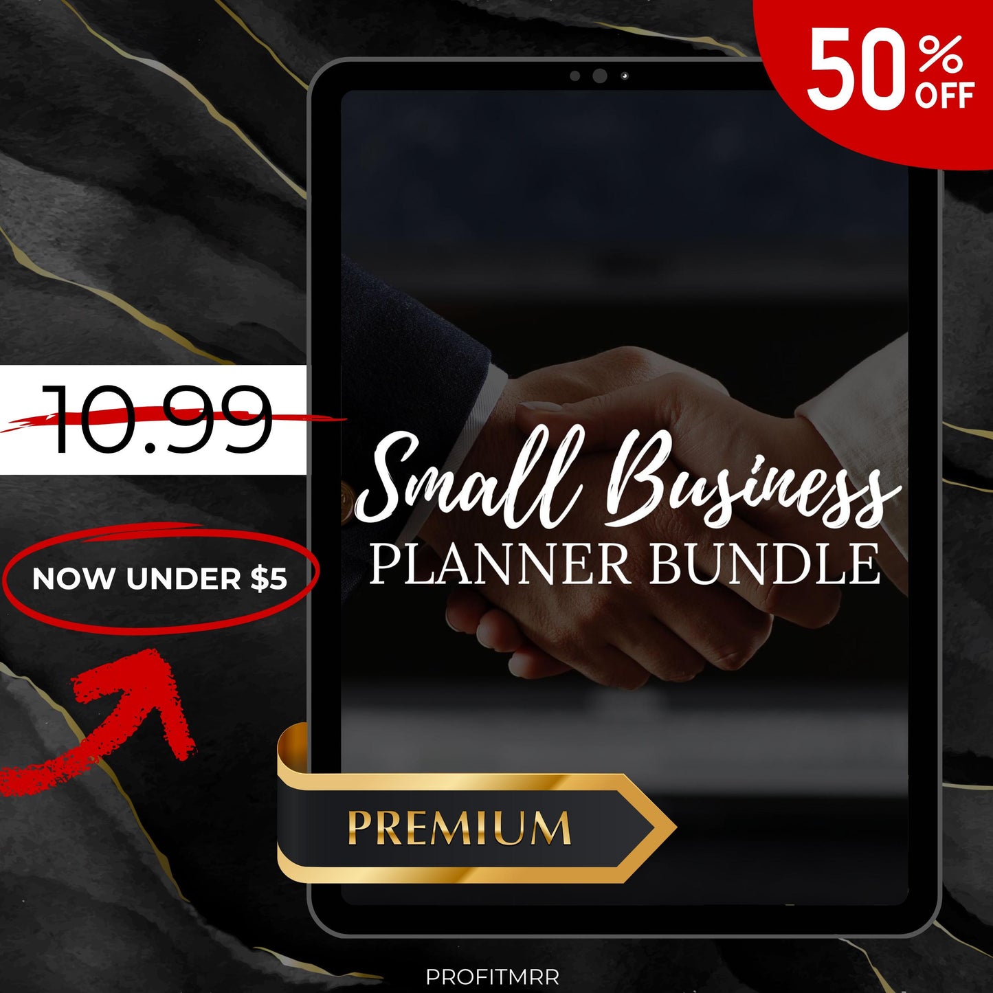 Small Business Planner PLR MRR, Social Media Planner, Daily Planner, Canva Templates, PLR Digital Planners, Goal Tracker, Order Forms,