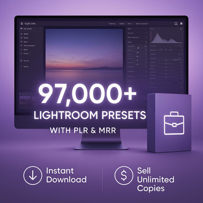 97,000 Adobe Lightroom Presets Bundle PLR MRR lr presets boudoir presets film lightroom presets vsco Gym Sports Wedding Boho Presets