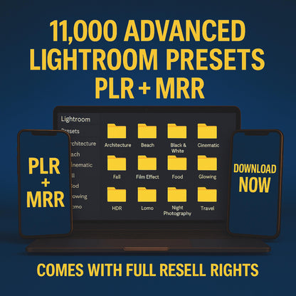 11,000 Adobe Lightroom Presets Bundle PLR MRR lr presets boudoir presets film lightroom presets vsco Gym Sports Wedding City RAW Presets
