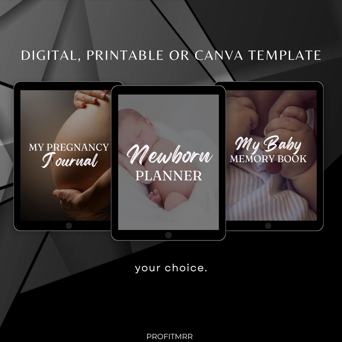 3 Pregnancy Planners PLR & MRR, Pregnancy Journal, Newborn Journal, Baby Journal, Plr Planners, Plr Prorducts, Busy Mom Planner, Mom Journal