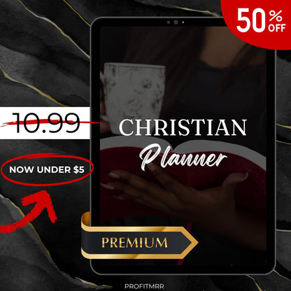 Christian Planner with PLR & MRR, Canva Templates, Plr Planners, Devotional Planner, Mrr Bible Templates, Prayer Journal, Digital Planner