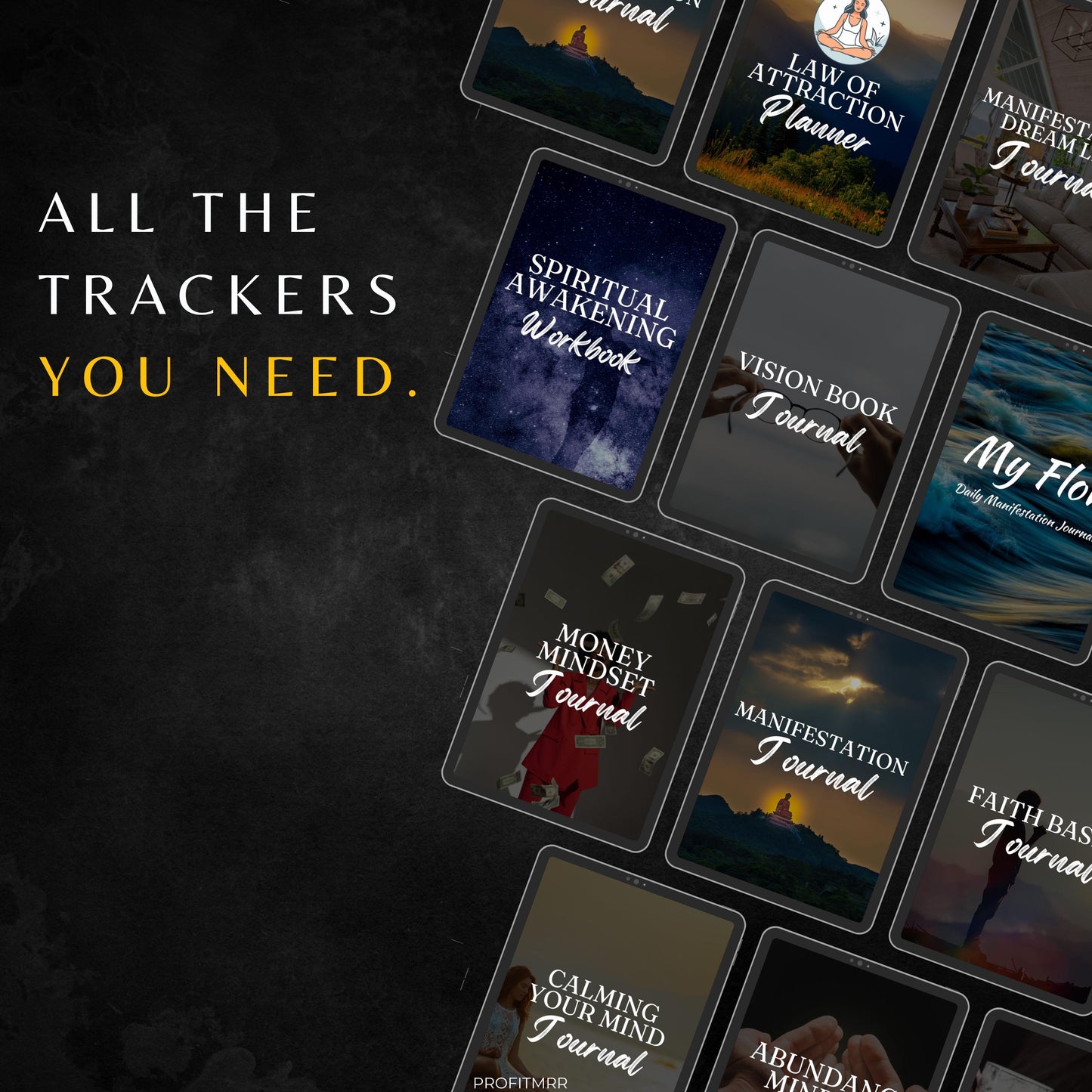 19 Manifestation Planners & Journals: Editable Canva Templates PLR/MRR