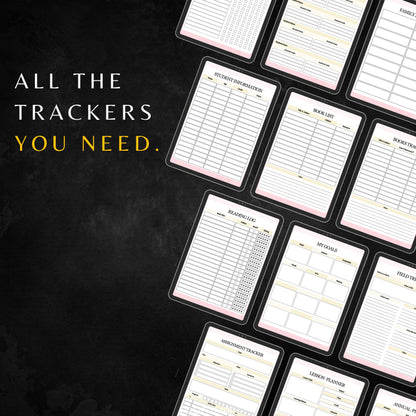 2025 Premium Home School Planner PLR & MRR, Plr Canva Templates, Habit Tracker, Daily Planner,School Planners,Education Plr,Plr Planners Mrr