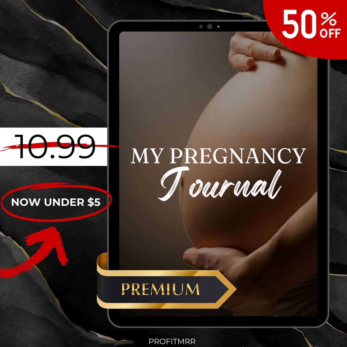 My Pregnancy Journal PLR & MRR, Pregnancy Tracker, Plr Canva Templates, Self Care Journal, Habit Tracker, Daily Gratitude, Digital Planners