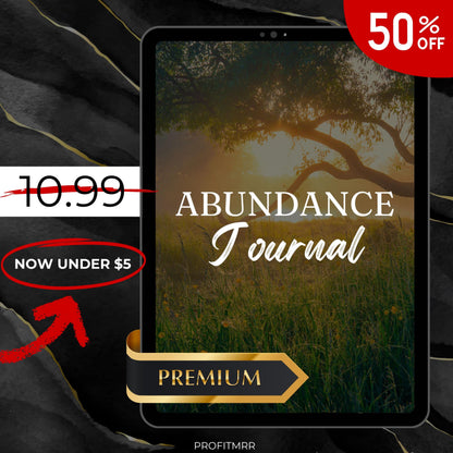 Abundance Journal Canva Template: PLR & MRR Digital Planner
