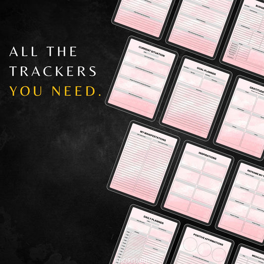 Abundance Mindset Journal with PLR & MRR, Canva Templates, Self Care Journal, Habit Tracker, Daily Gratitude, Digital Plr Planners Product