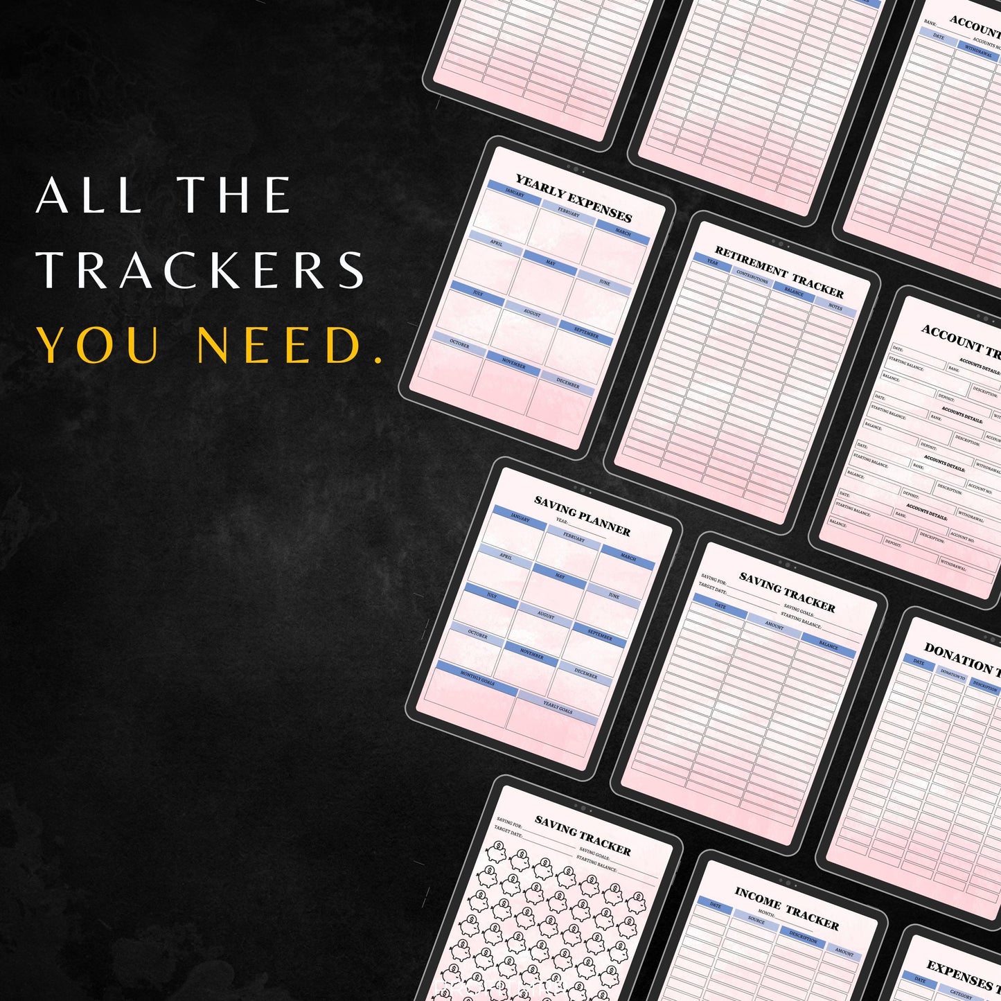 2025 Financial Planner PLR & MRR, Canva Templates, Money Management Tools, Savings Tracker Plr, PLR Budget Trackers, Plr Planners Product