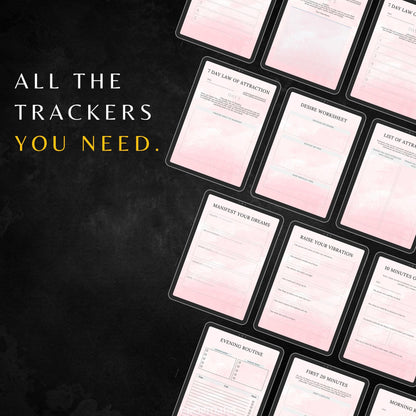 Law of Attraction Planner PLR & MRR, Canva Templates, Self Care Journal, Habit Tracker, Daily Gratitude, Digital Planners, Plr Planners Mrr