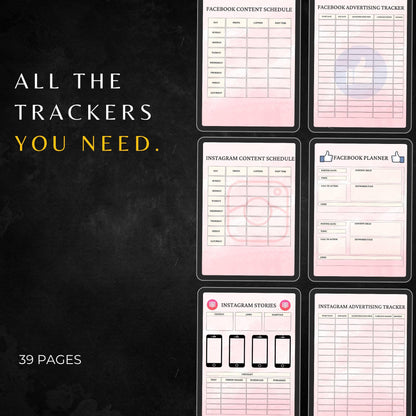 2025 Marketing Planner PLR & MRR, Canva Templates, Social Media Planner, Instagram Content Planner, Plr Planners, Pinterest Pin Planner Plr